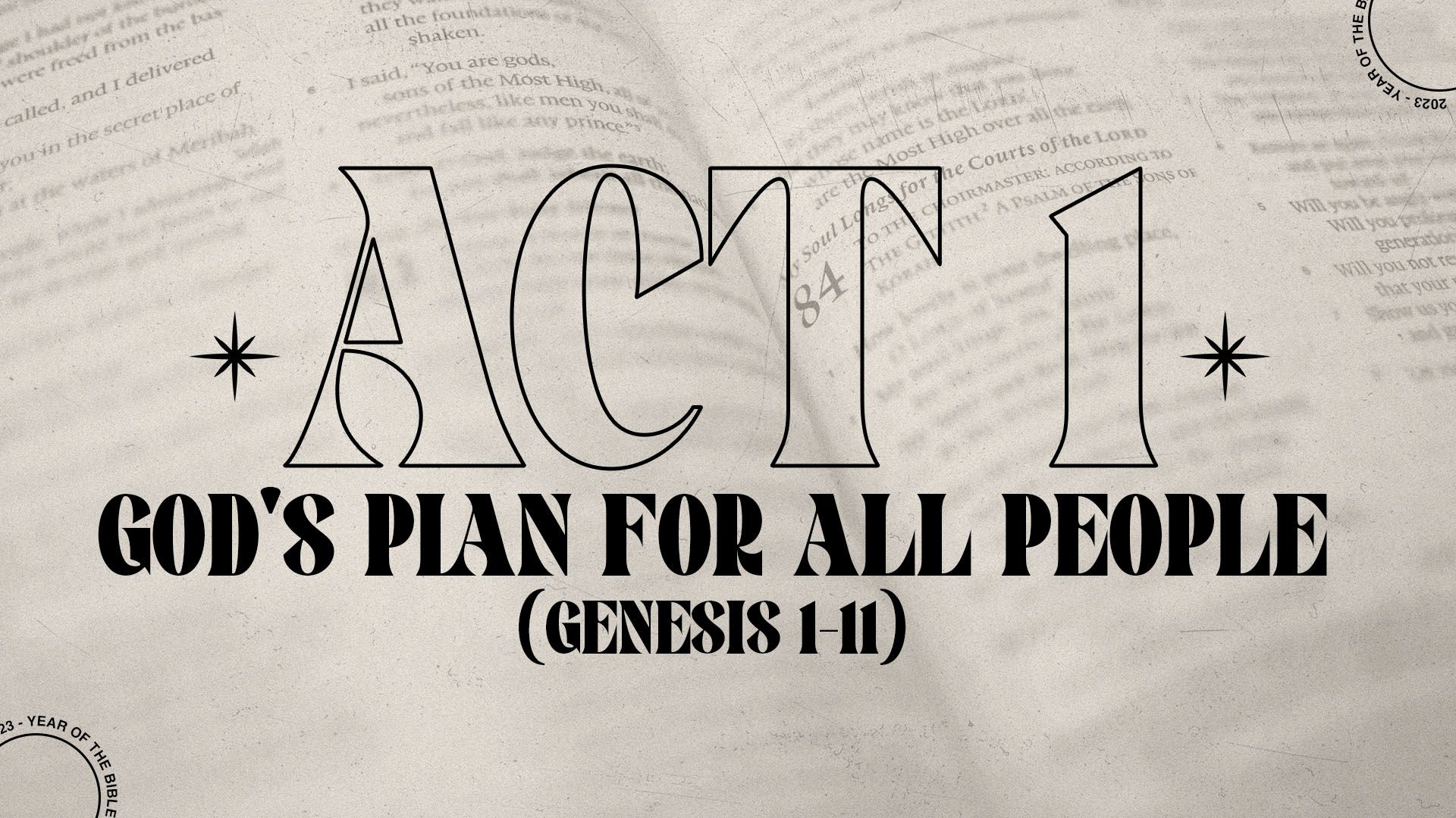 God s Plan For All People Genesis 1 11 