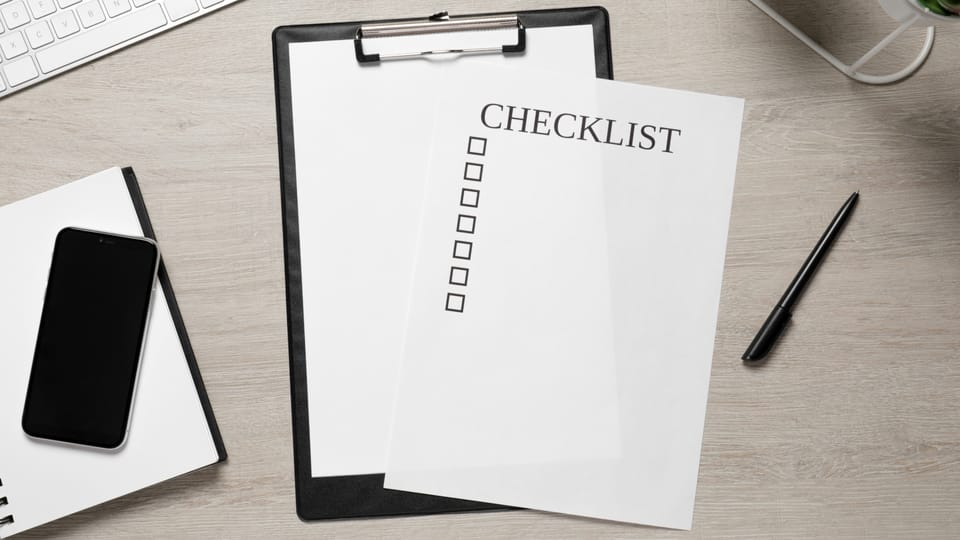 A Short Checklist for Preachers