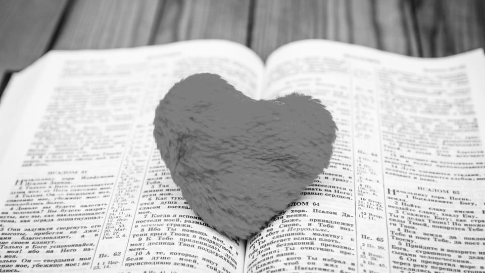 Bible and heart